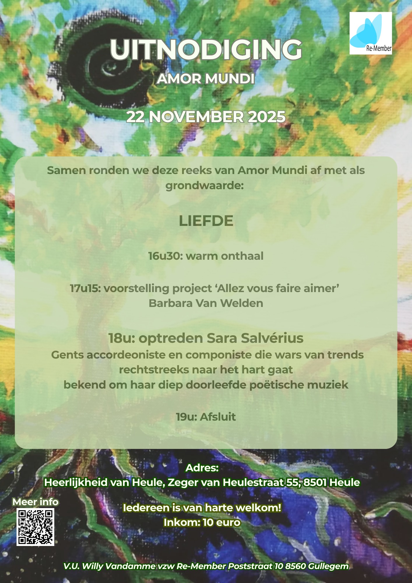Re-Member - 'Liefde vormt het fundament van het leven' Onze eerste ...