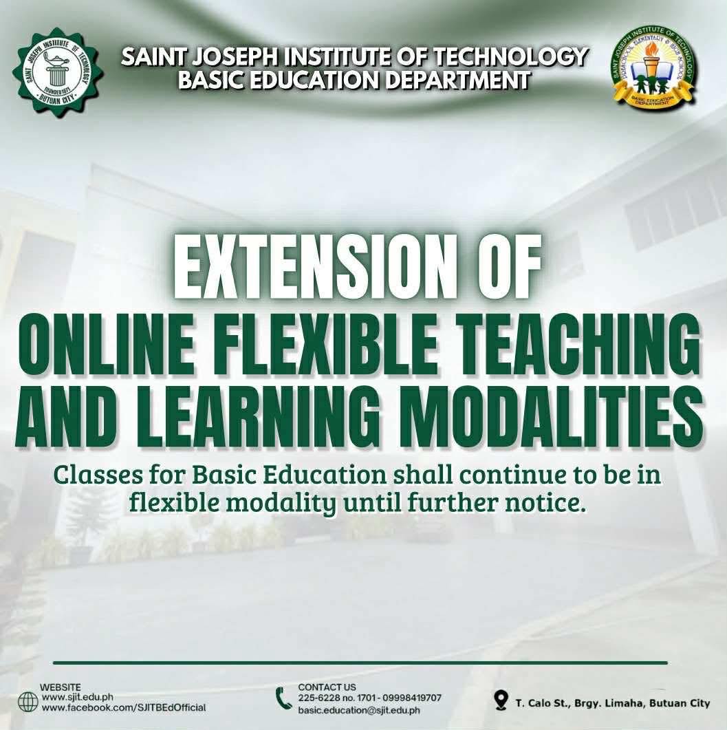 SJIT - Classes for Basic Education shall continue to be in flexible ...