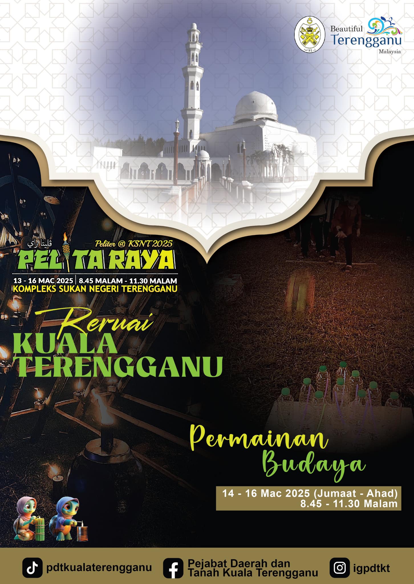 Pejabat Daerah & Tanah Kuala Terengganu - Permainan budaya di Reruai ...