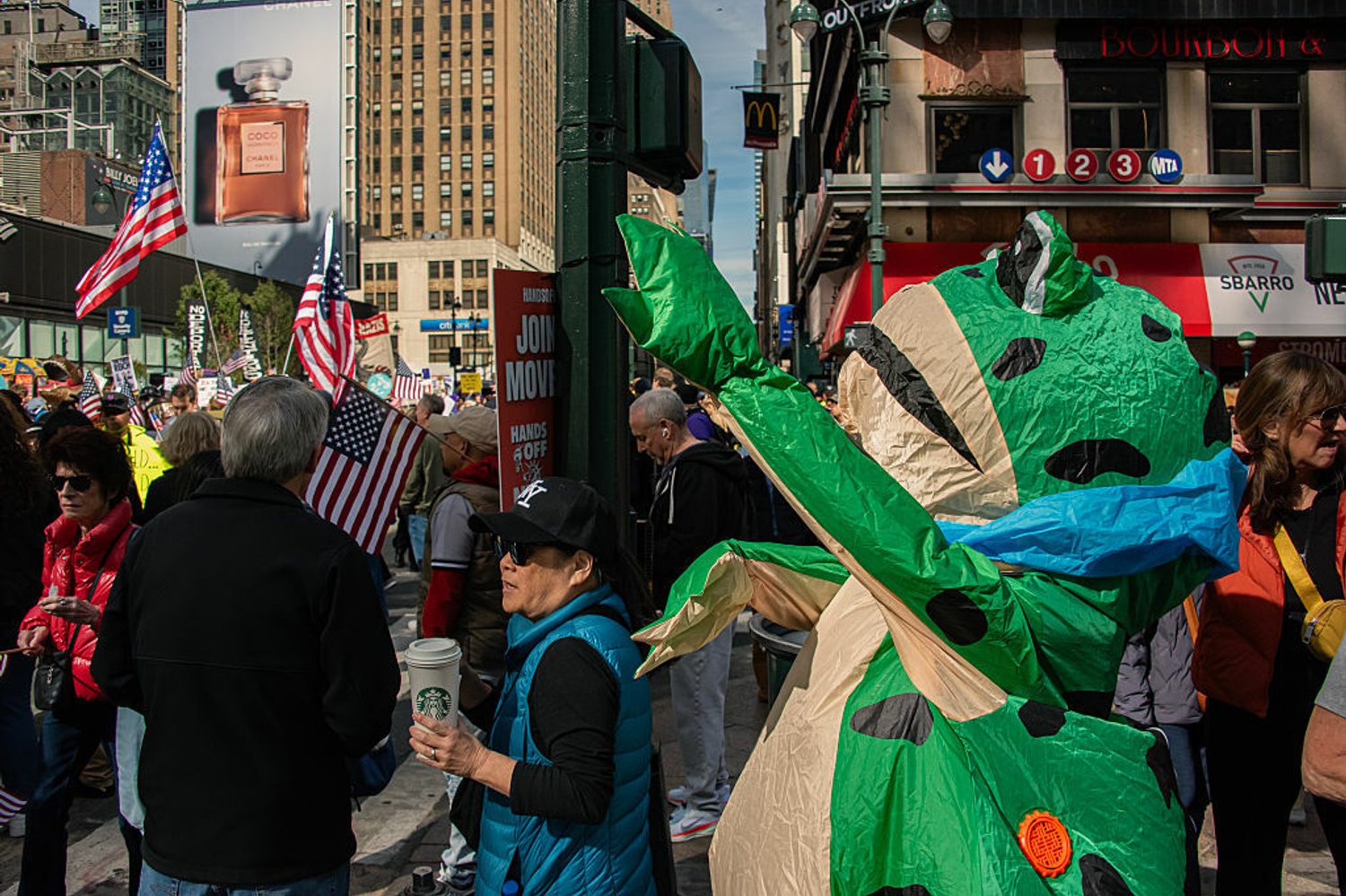 In - In the #NoKings marches over the weekend, adults dressed up in ...