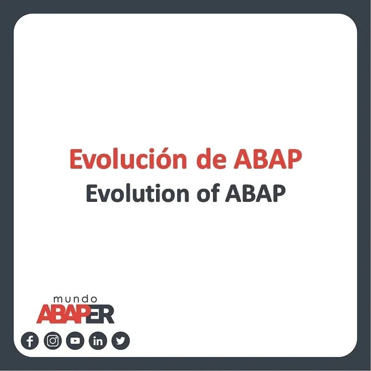 Mundo Abaper - #abap a través de los #años 😍🥰💗 . . #sap... | Facebook