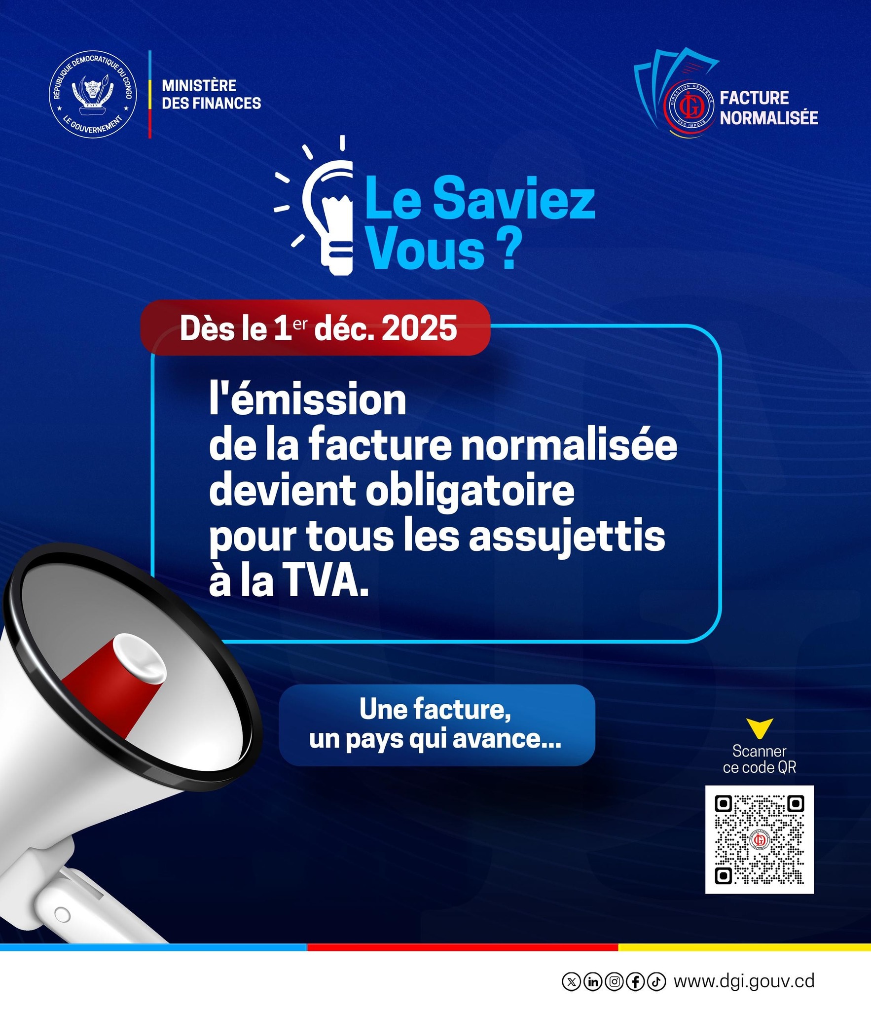 📢 Le saviez-vous ? À... - Direction Générale des Impôts - RDC | Facebook