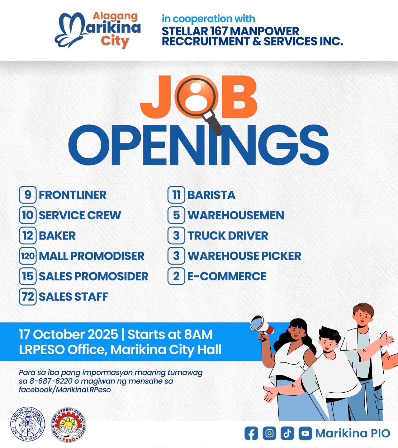 Marikina - 📢👨‍💼 𝐀𝐁𝐈𝐒𝐎: 𝐈𝐧-𝐇𝐨𝐮𝐬𝐞 𝐑𝐞𝐜𝐫𝐮𝐢𝐭𝐦𝐞𝐧𝐭 Magkakaroon ng In-House ...