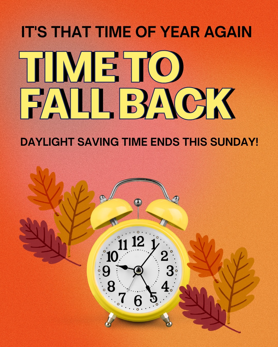 Durham - 🍂 Plan ahead, it’s time to fall back! 🍂 Daylight Saving Time ...