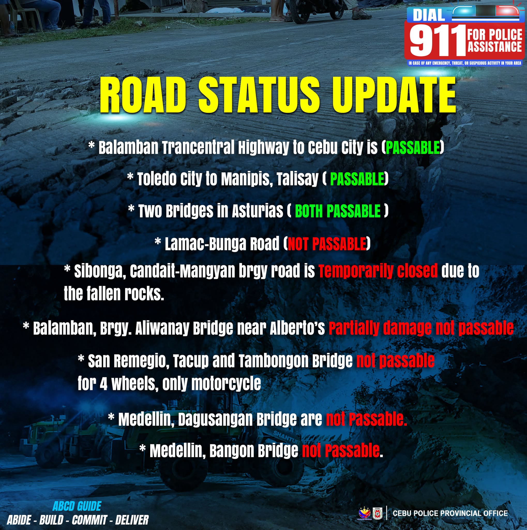 Cebu - Road Status Update #ToServeandProtect # ...