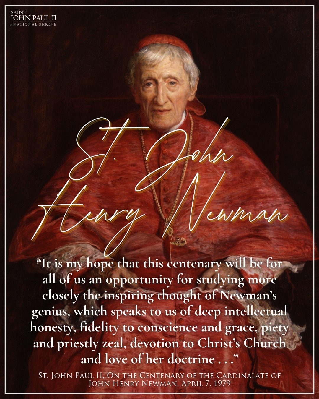 Saint - Happy feast day of St. John Henry Newman! “I also wish to ...