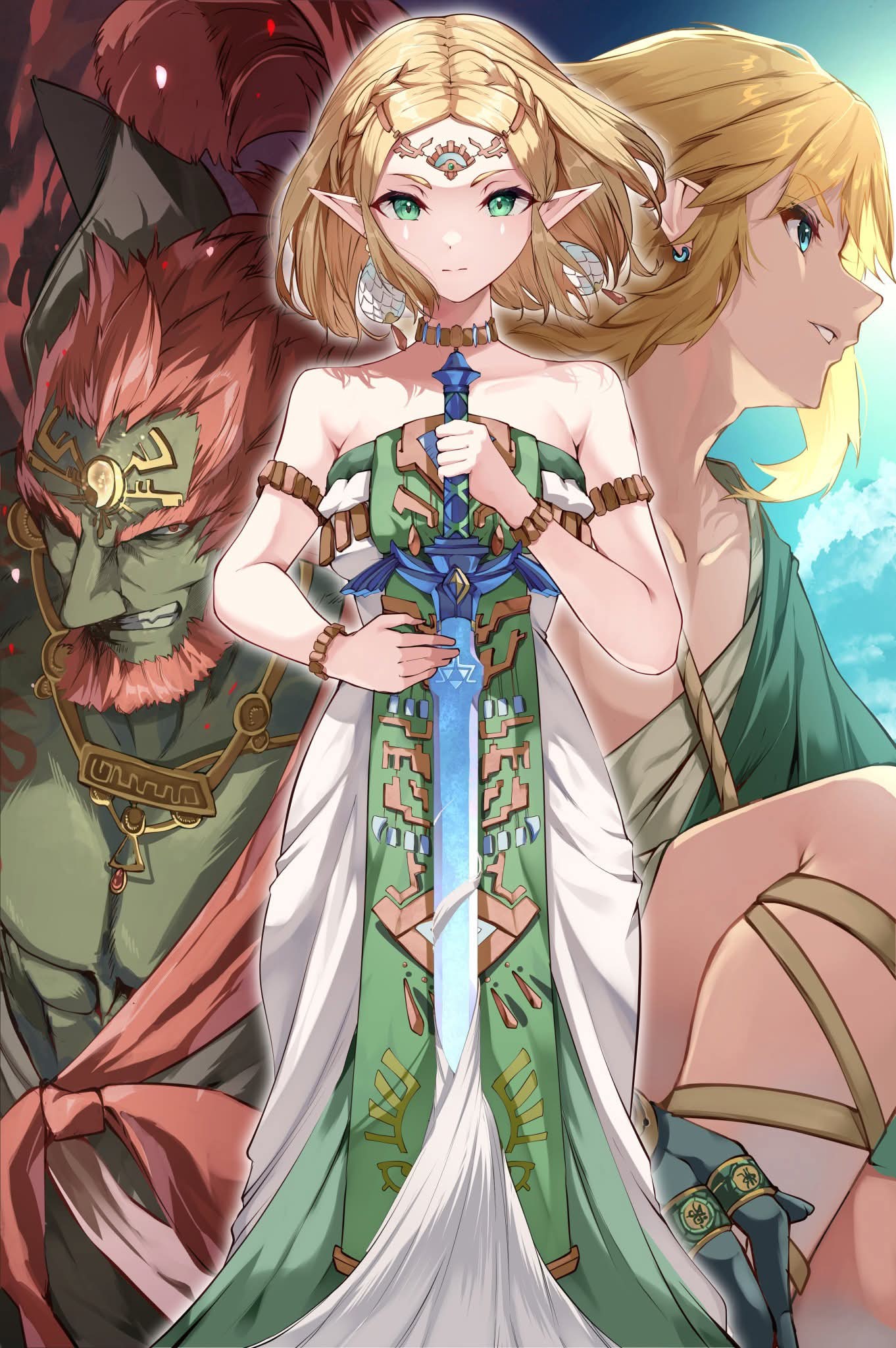 Zelda - Fan art by risumilk https://x.com/risumilk/status