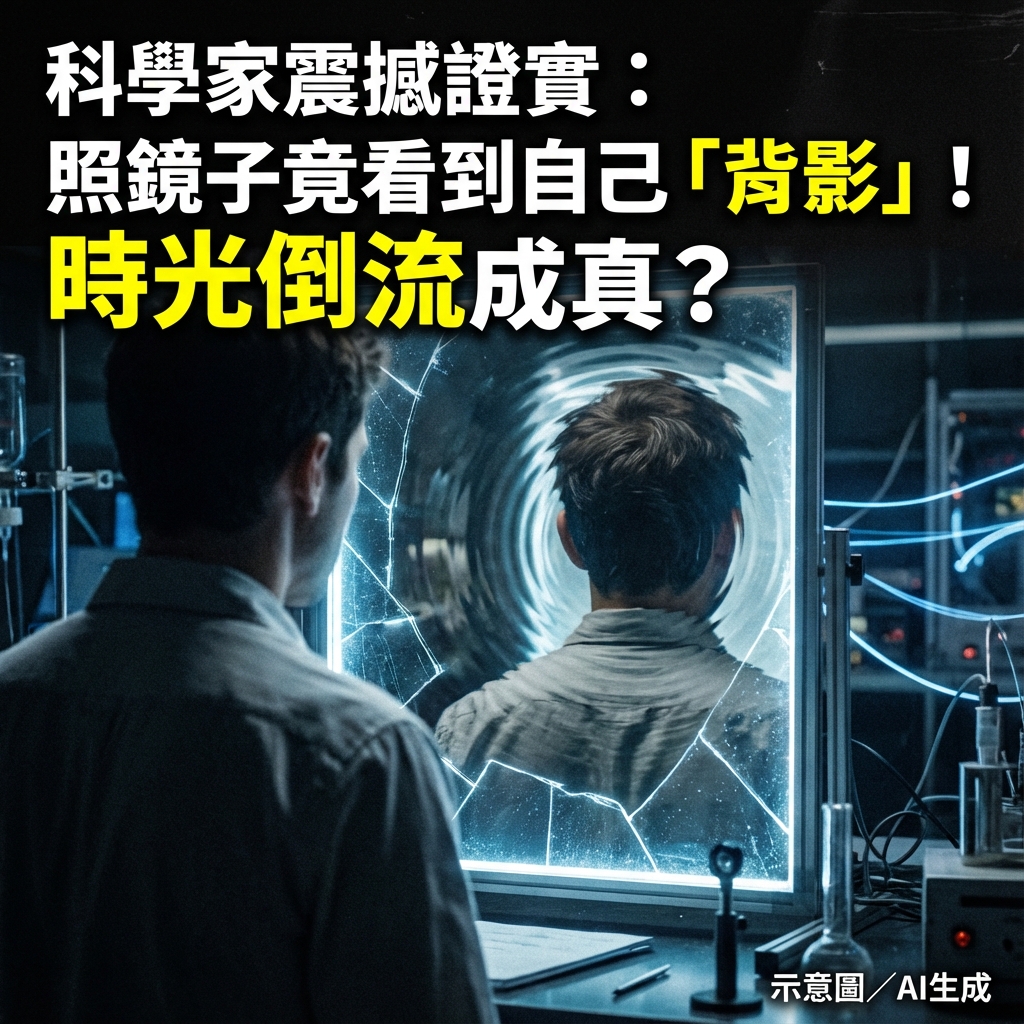 LIFE - 照鏡子竟然不是看到自己的臉，而是直接看見自己的背影？😱 這絕對不是什麼靈異鬼故事，而是物理學界等待了整整 50 年的重大突破！就 ...