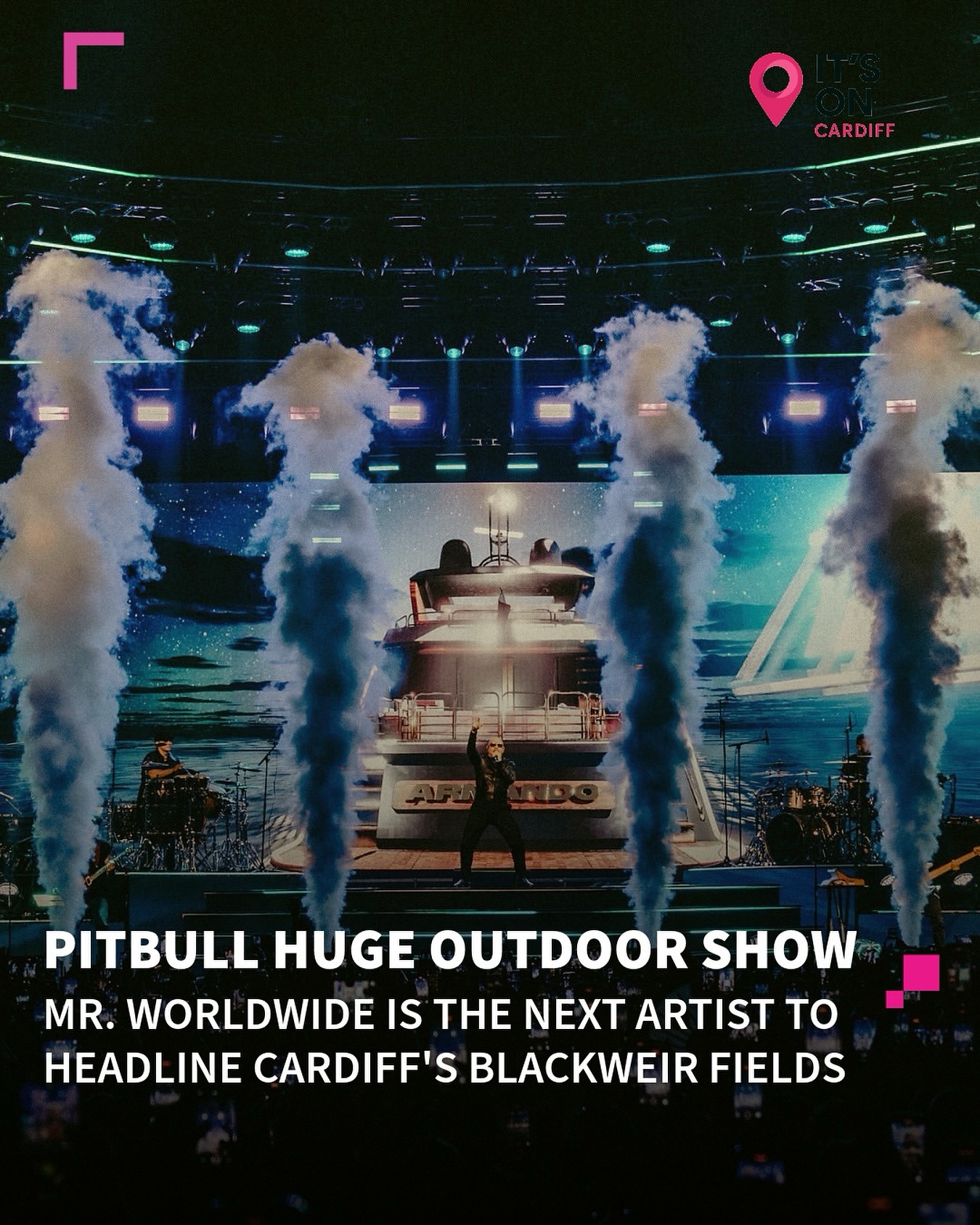 It's - PITBULL MR. WORLDWIDE IS COMING TO CARDIFF! 🎉 GRAMMY-winning ...