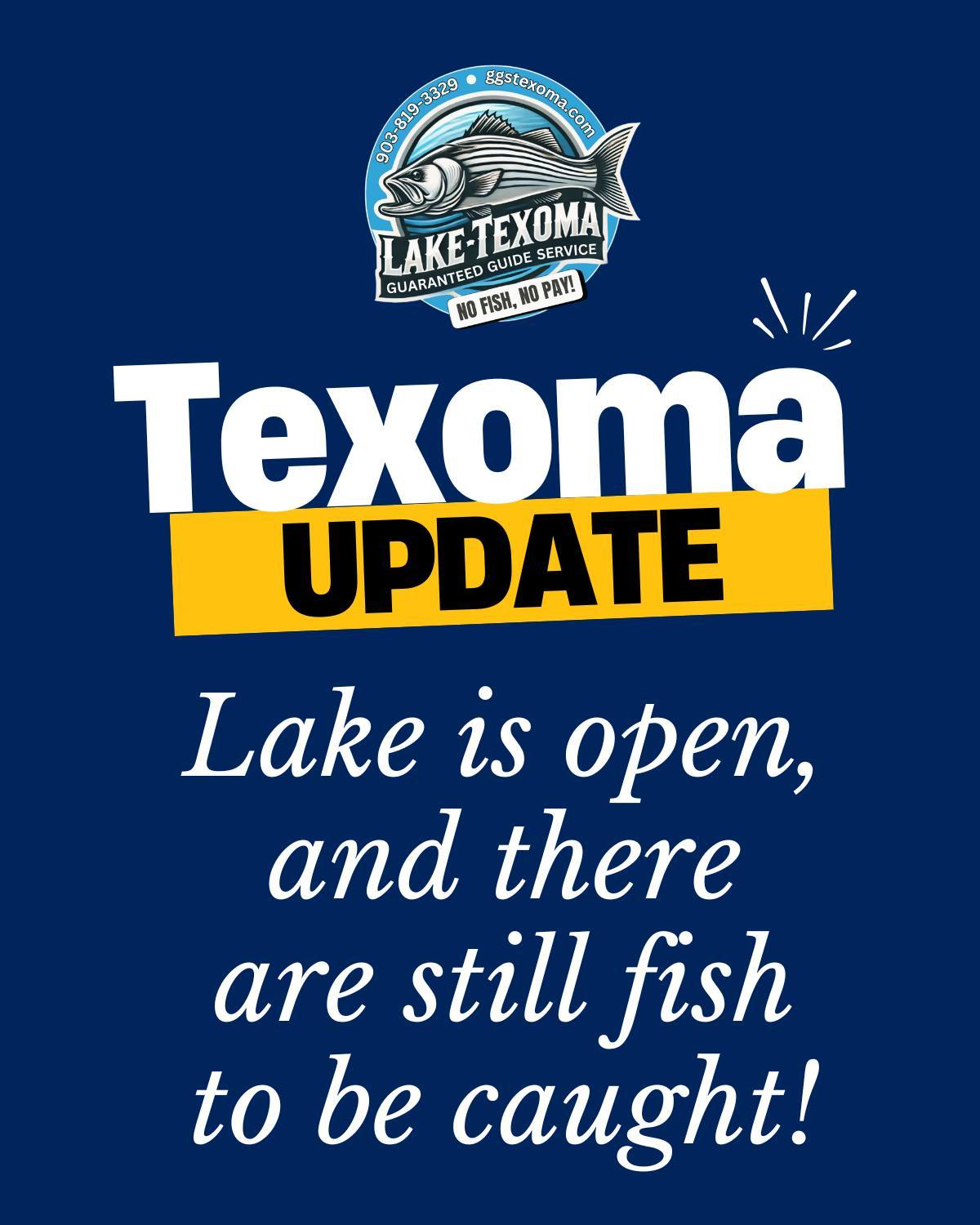 Due to flooding and... - Guaranteed Guide Service Lake Texoma | Facebook