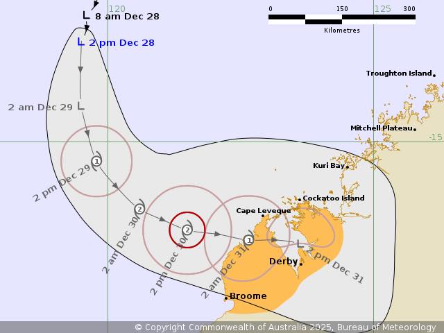 Perth - TROPICAL CYCLONE ADVICE NUMBER 1 Issued at 2:40 pm WST on ...