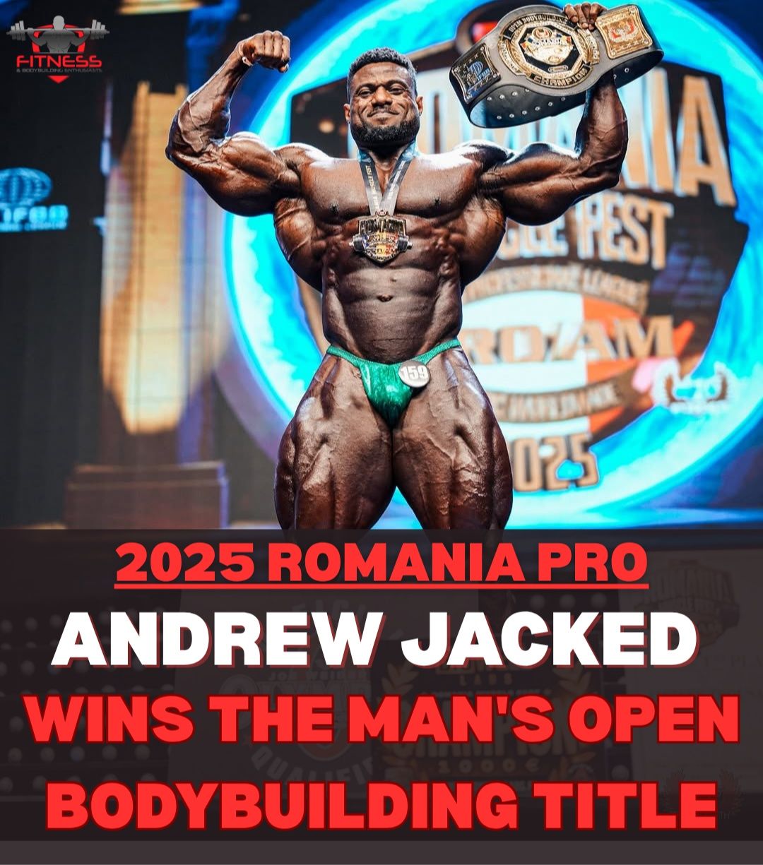 Fitness - World's 3rd Bodybuilder Andrew Jacked Wins 2025 Romania ...