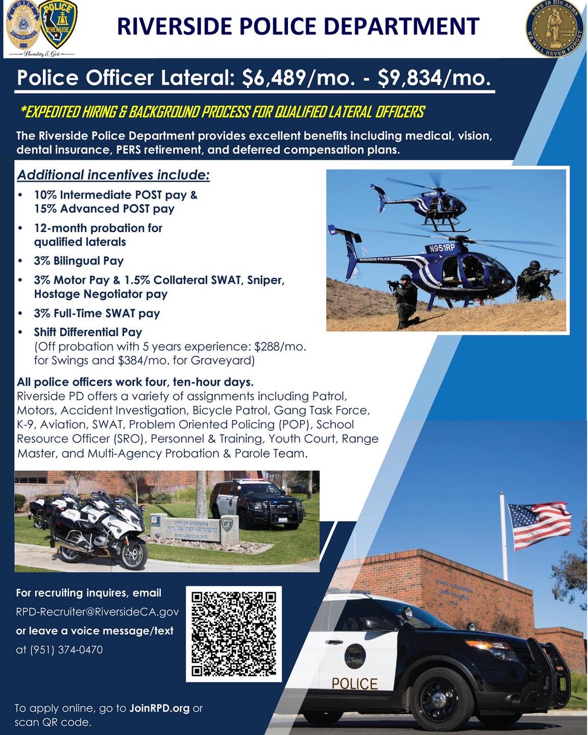 Learn more about and apply... - Riverside Police Department