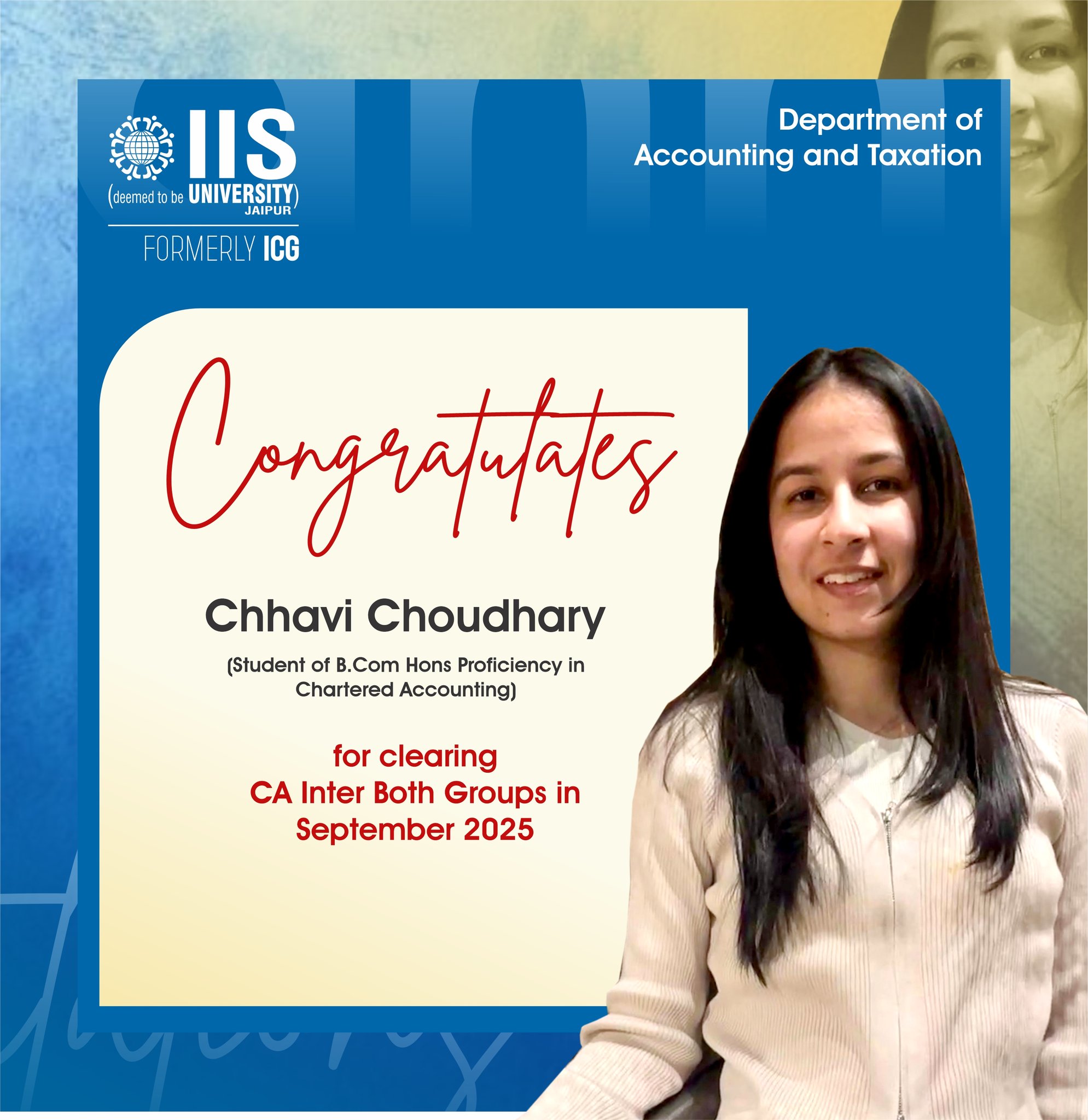 IIS - IIS (deemed to be University) Jaipur, takes immense pride in ...