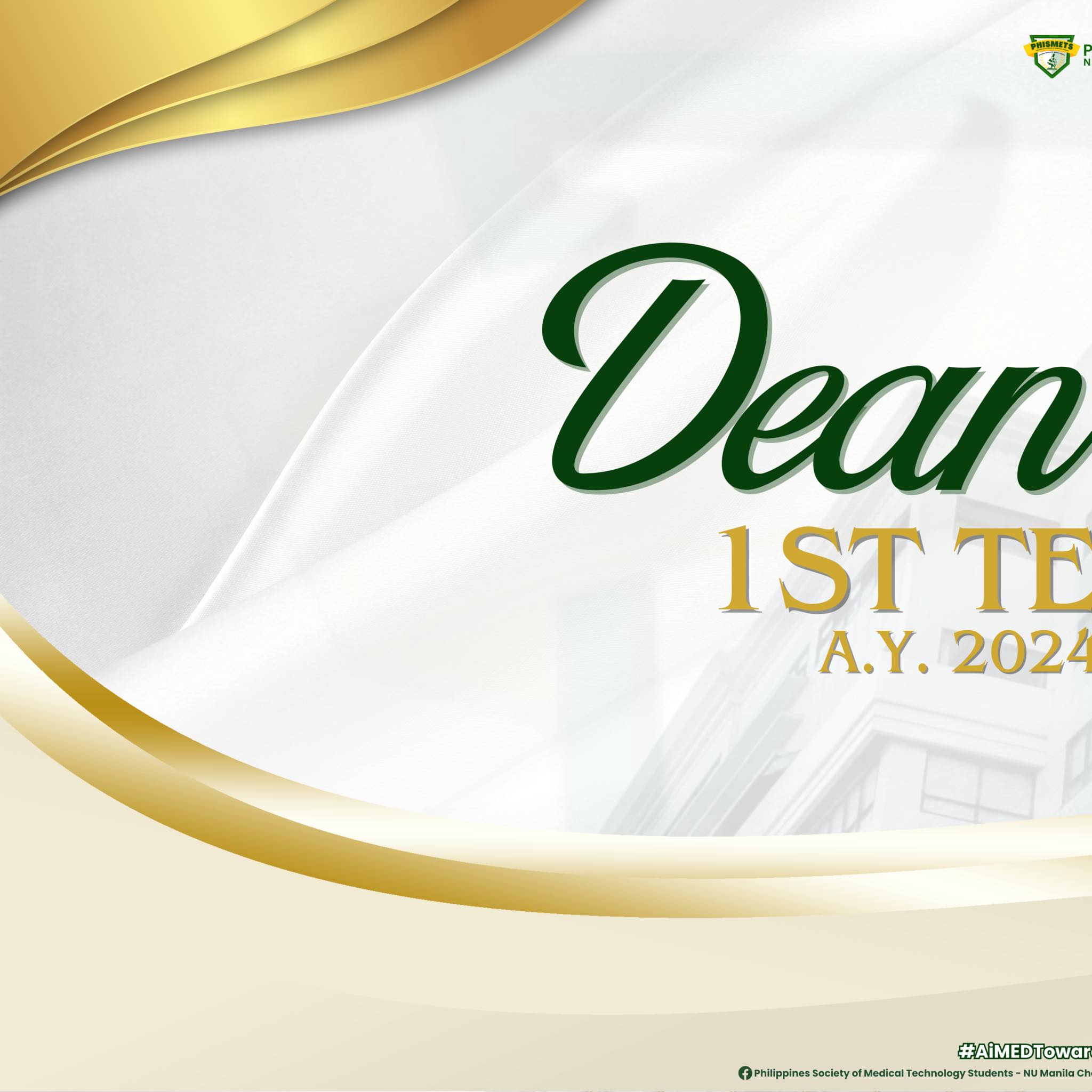 Congratulations to the Dean’s Listers for the 1st Term, AY 2024-2025 ...