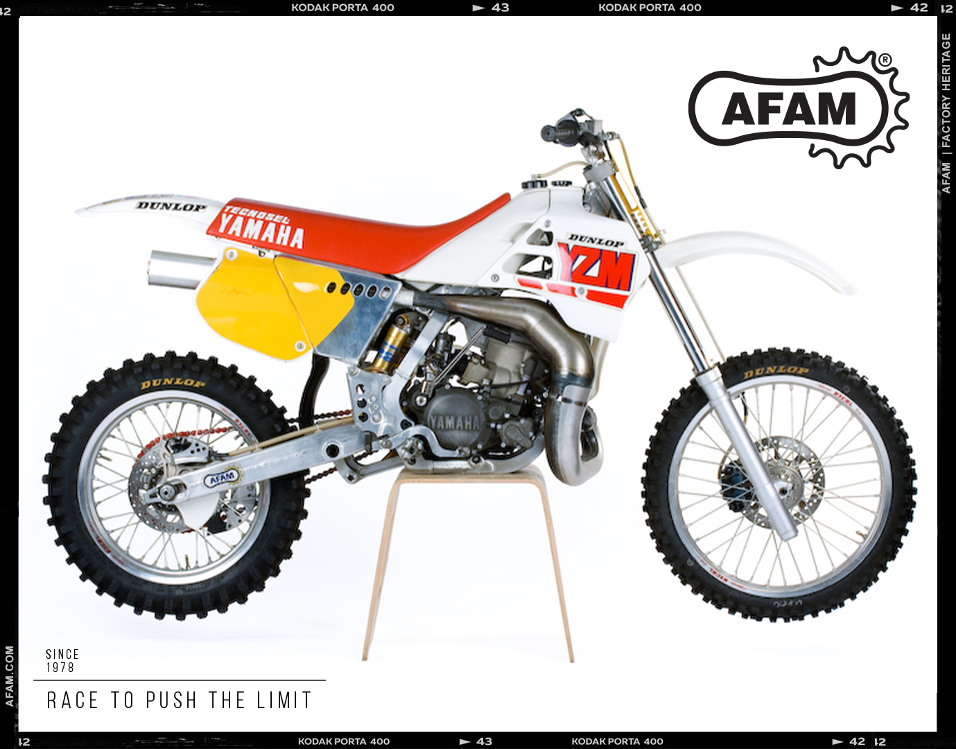 The Yamaha YZM500 was the first motocross bike to feature an