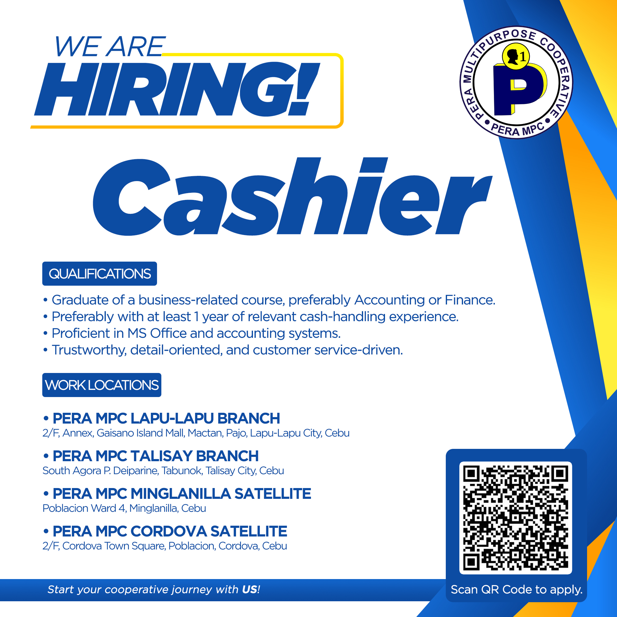 PERA - Send your applications online: Click the link or scan the QR ...