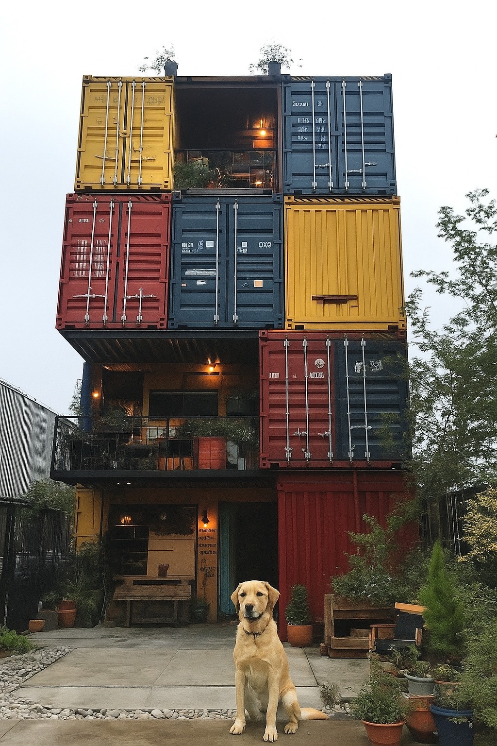 Shipping - Woman uses 9 shipping containers to build his 1,800 square ...