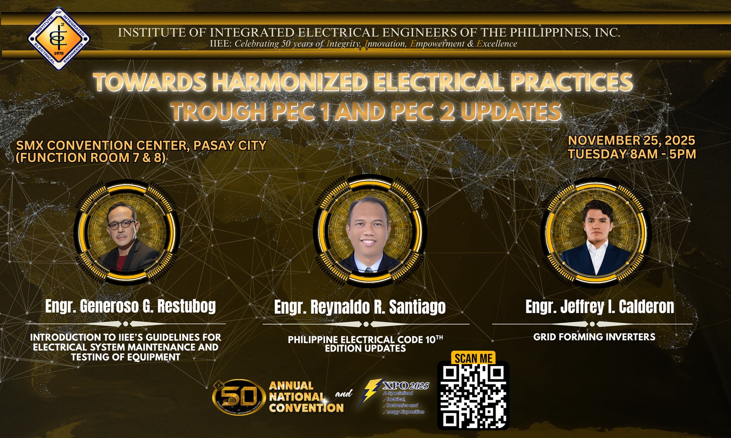 50th ANC PROGRAM HIGHLIGHTS – NOVEMBER 25, 2025 Join us at the IIEE’s ...
