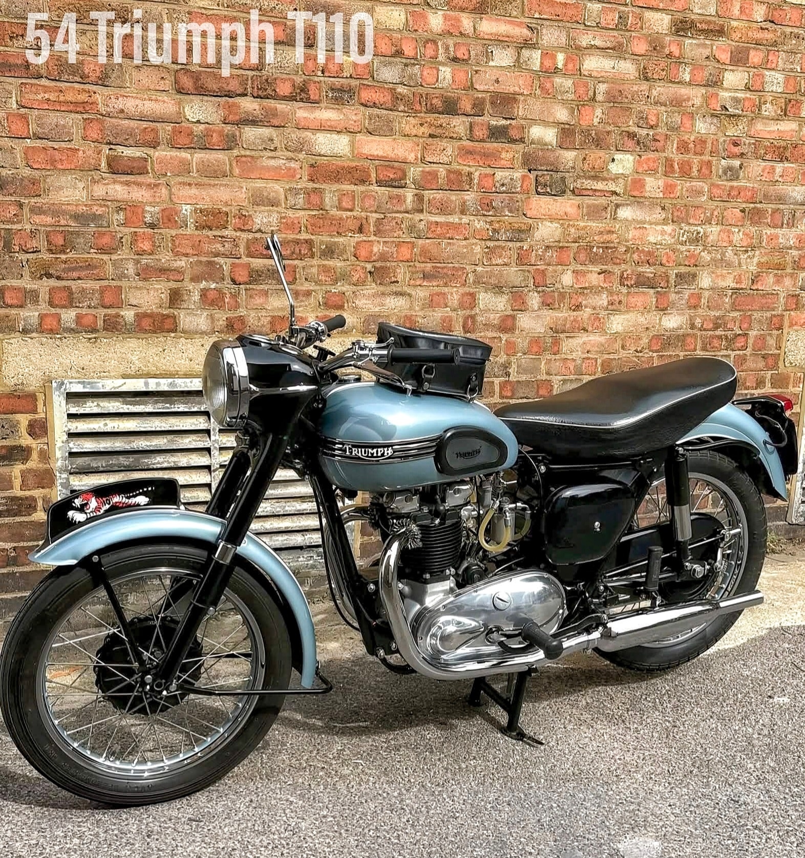 This is the 1955 Triumph T100R that set the legendary Don Vesco on 