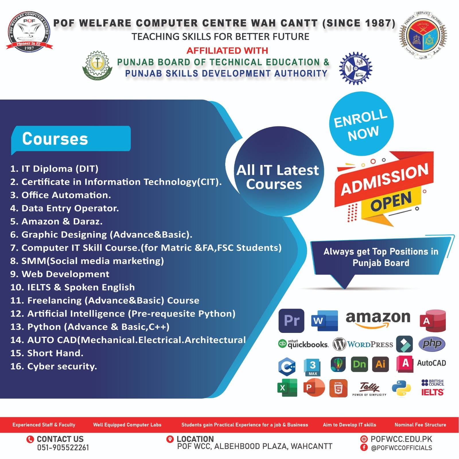POF Welfare Computer Center The Mall Wah Cantt - #html #css #javascript ...