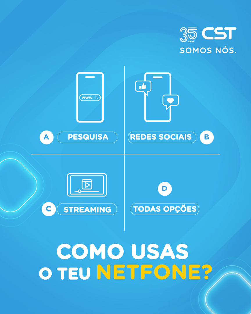 CST - Pesquisas tudo no Google?🔍 Passas horas nas redes sociais?💬 Ou és ...