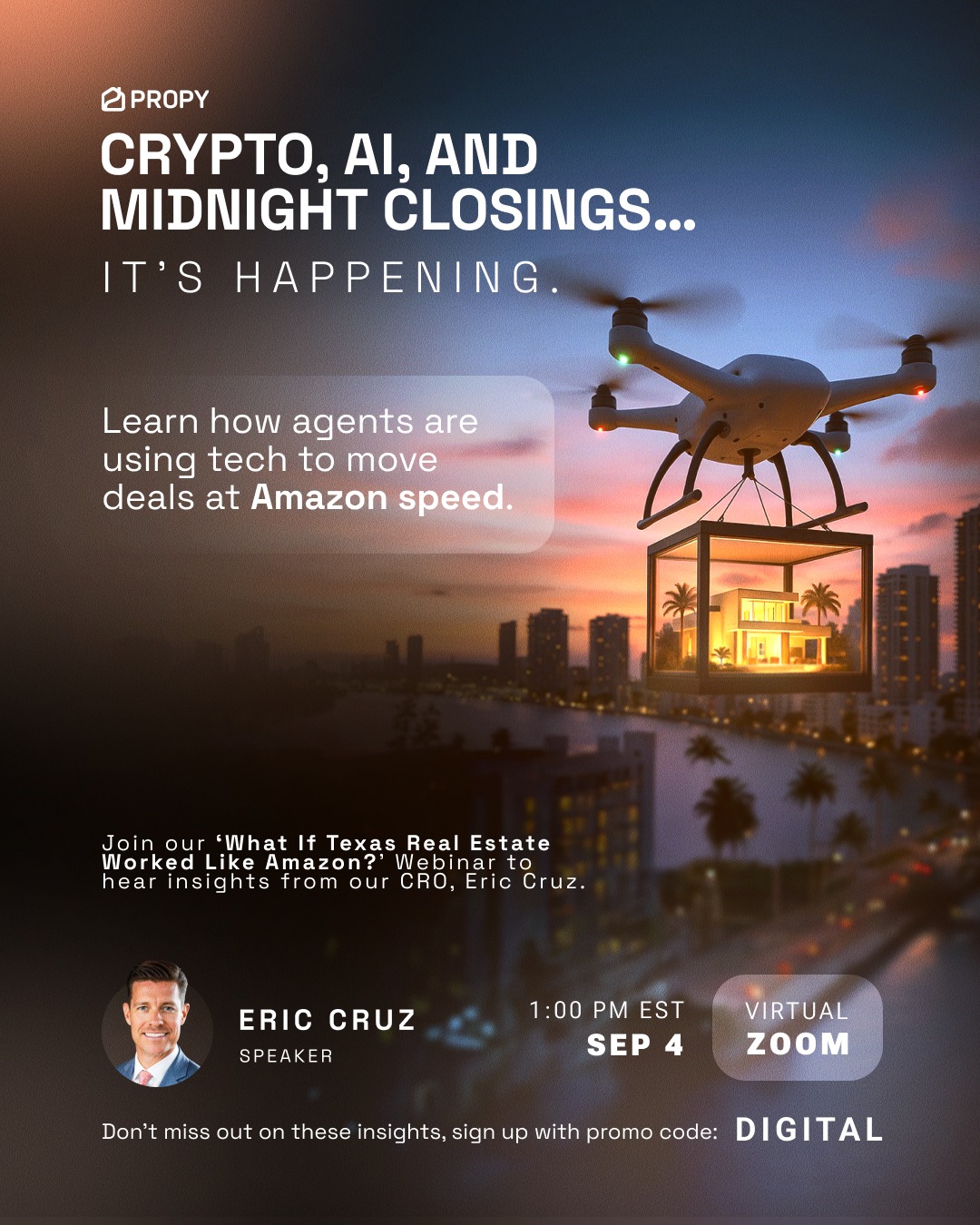Propy - Closings at midnight. Escrow deposits in minutes.... | Facebook
