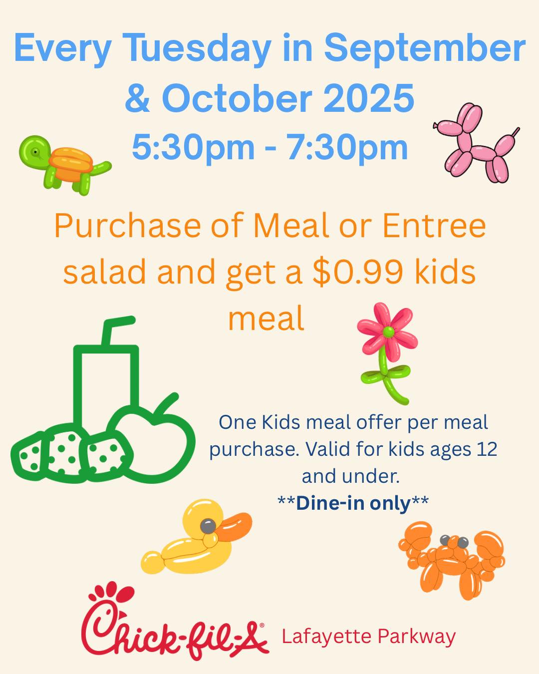 Chick-fil-A - Family Night is here! Every Tuesday in September ...