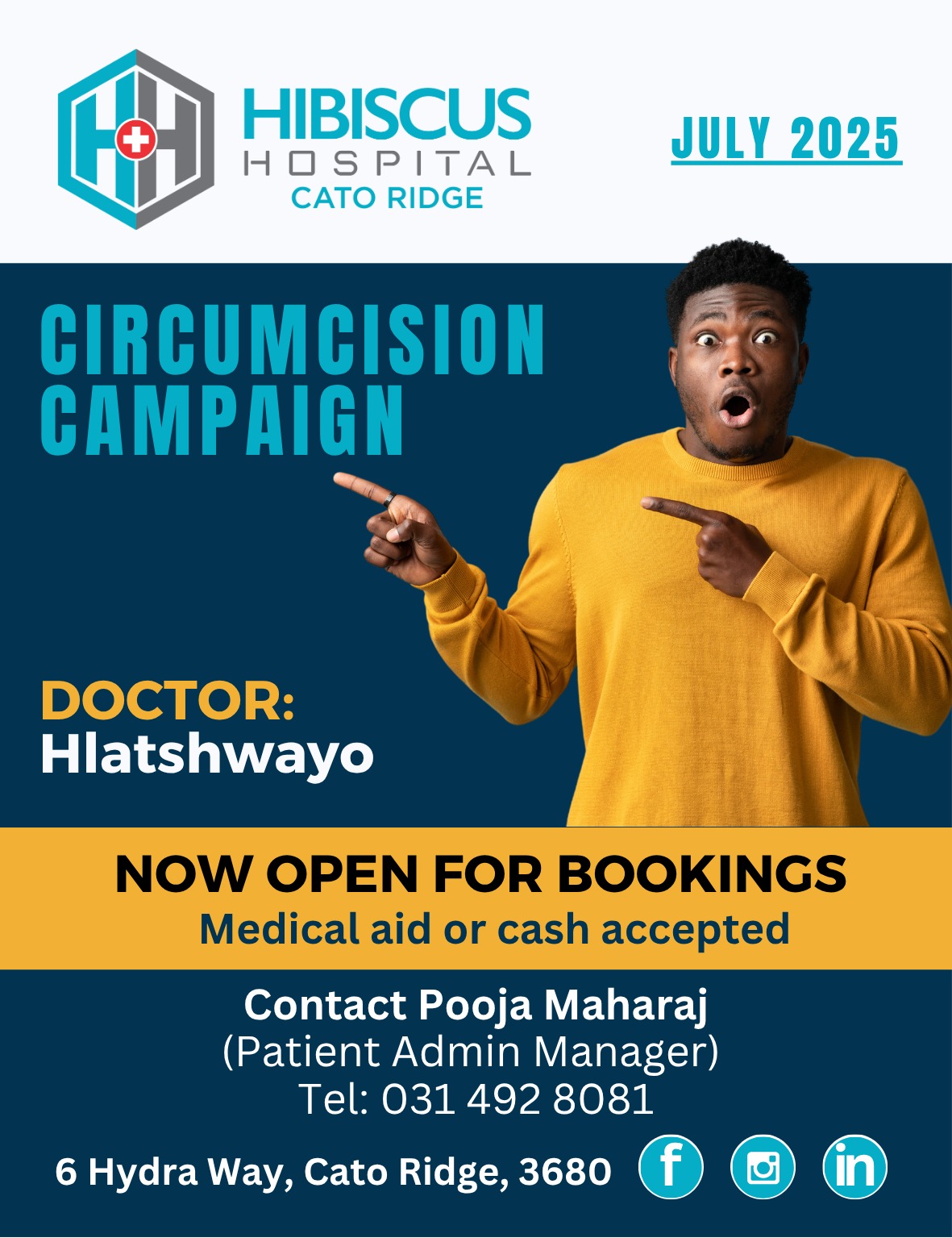 Hibiscus - Hibiscus Hospital Cato Ridge: July Circumcision Campaign ...