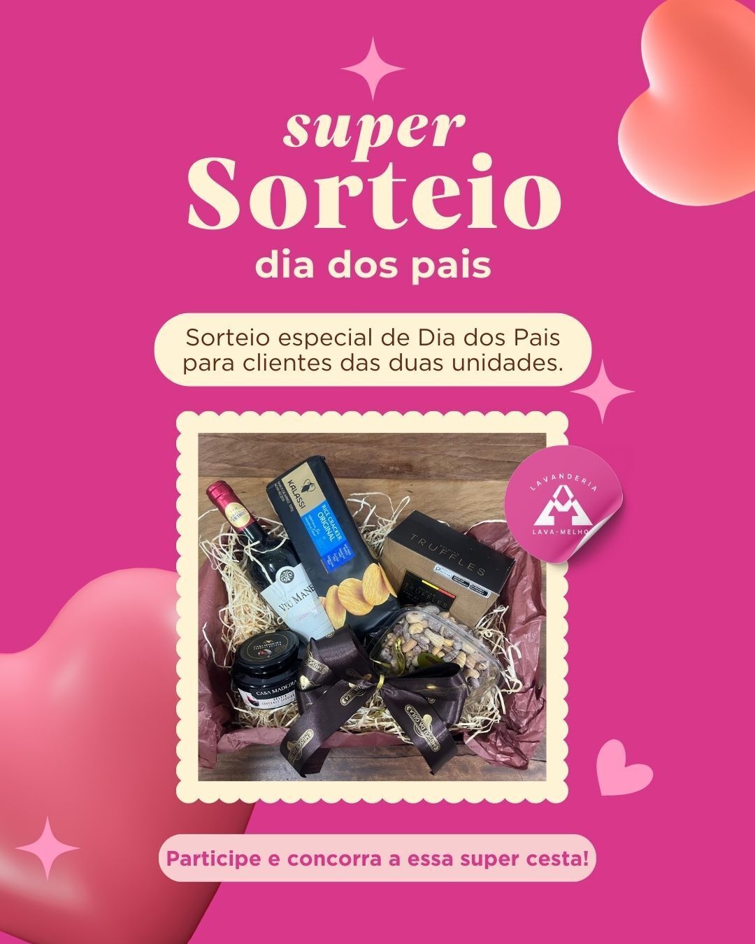 Lavanderia - 🎁 Super Sorteio de Dia dos Pais na Lava Melhor! Tem ...