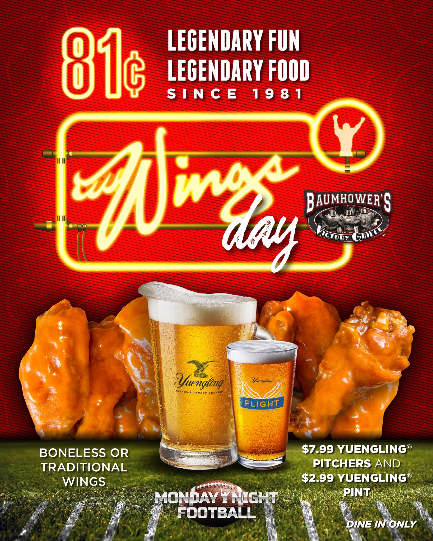 Holywings© ホーリーウィングス　N3セット10点 Wingsday deals at Baumhower's Victory Grille