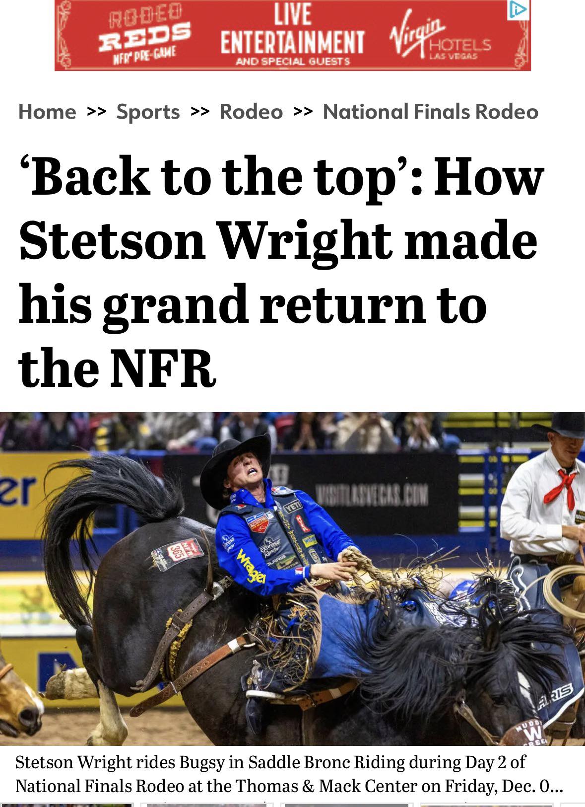 Just - The Wright Dynasty rolls on at the 2025 NFR in Las Vegas! Utah’s ...