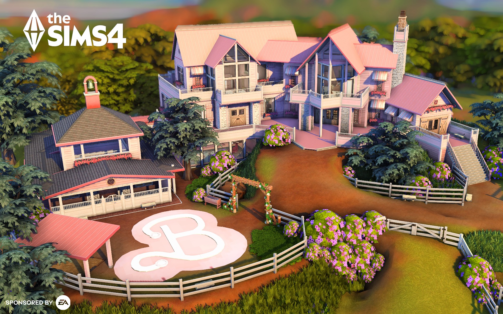 Kate Emerald - Pink Sims 4 ranch anyone?! :) This CC free... | Facebook