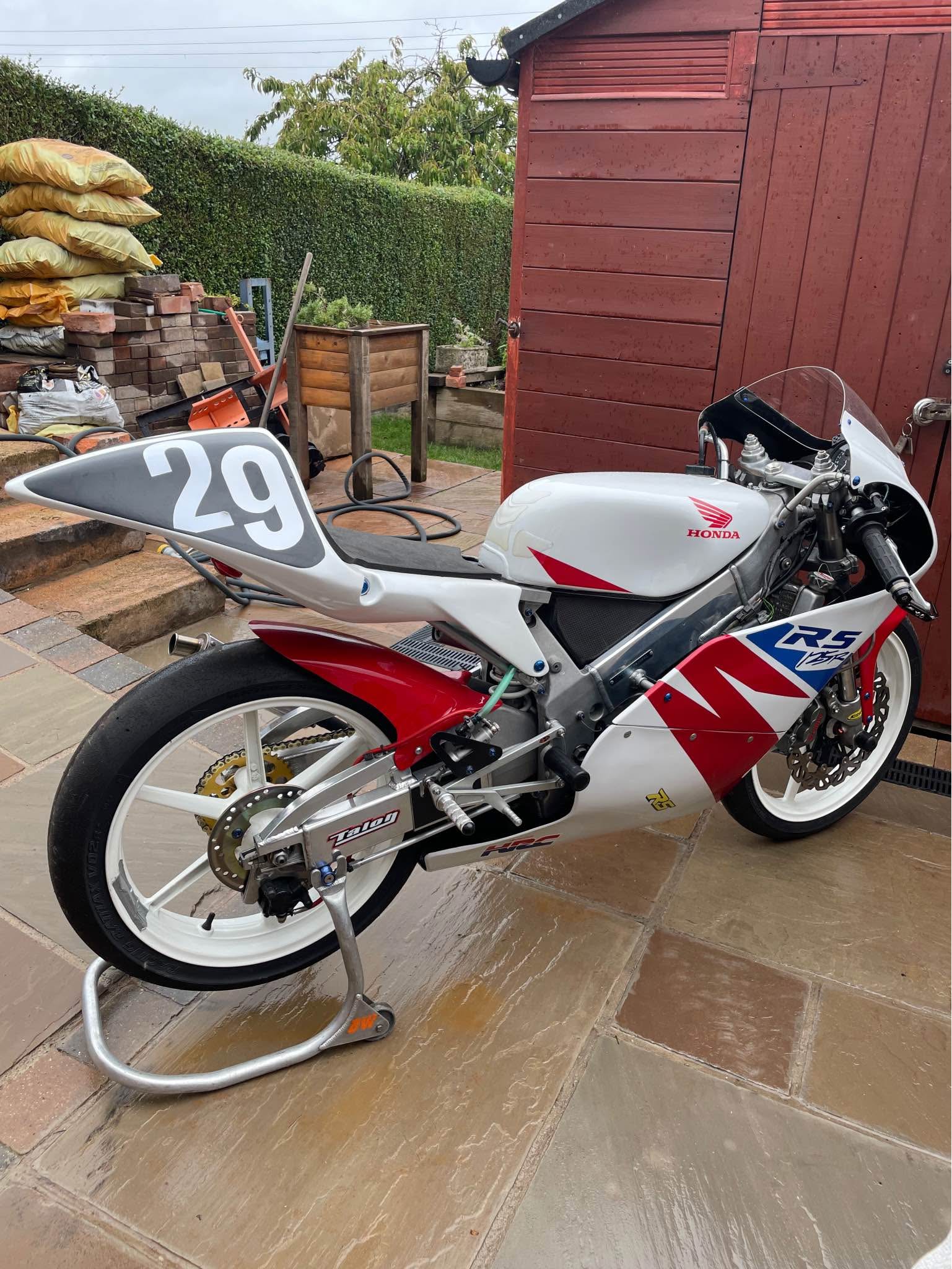 Honda RS 125 NX4 1996 , original AVGAS engine . Bridgestone slicks 