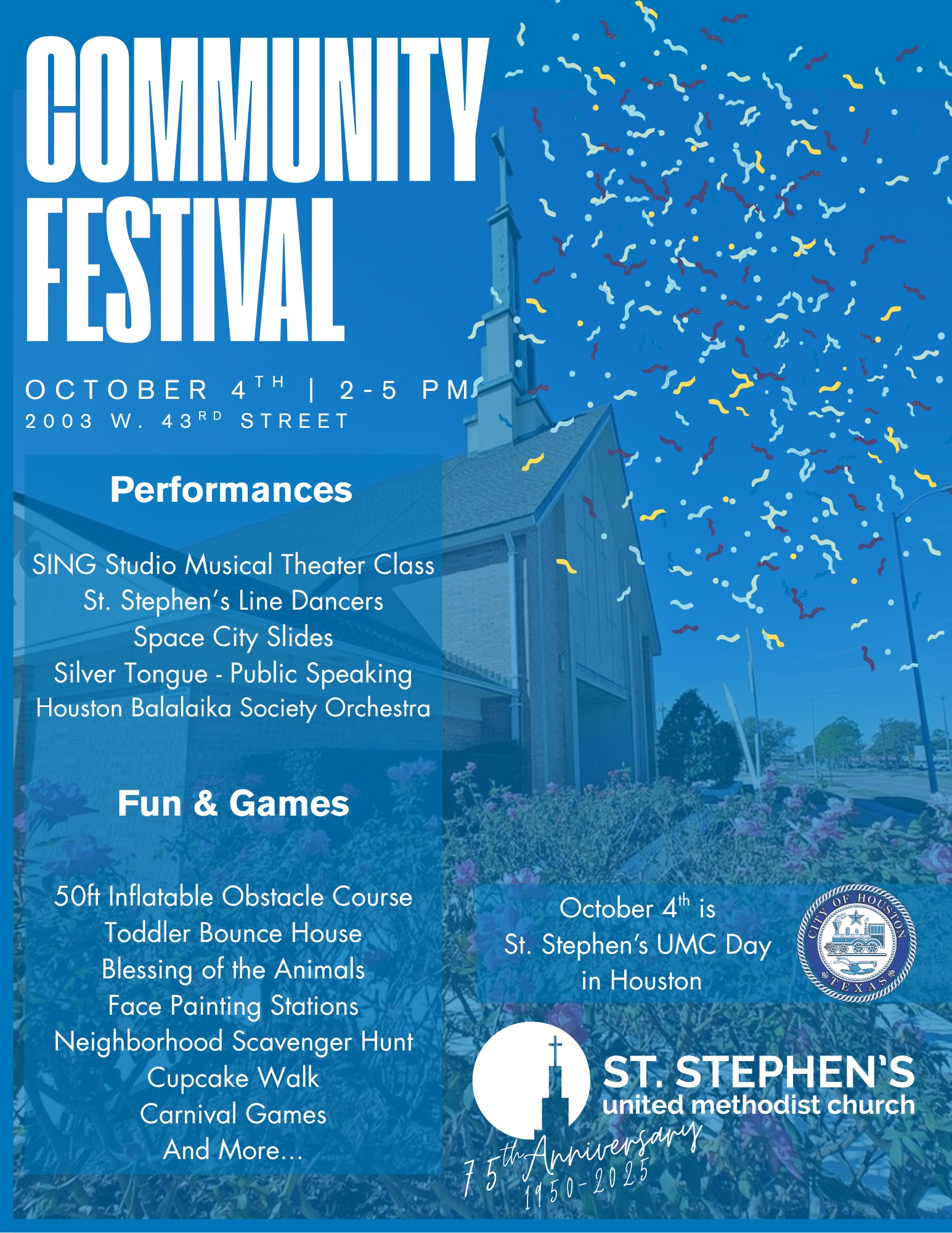 St. - Community Festival - THIS Saturday, October 4, 2 pm to 5 pm. All ...