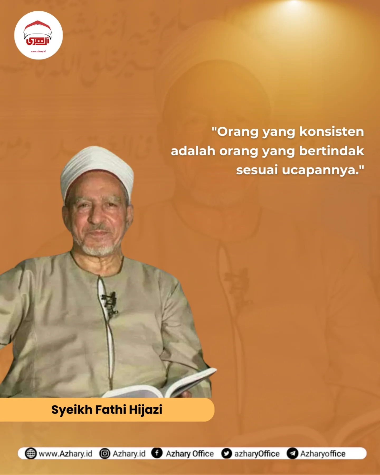 Azhary - Konsistensi bukan sekadar kata, tapi tindakan nyata. Seperti ...
