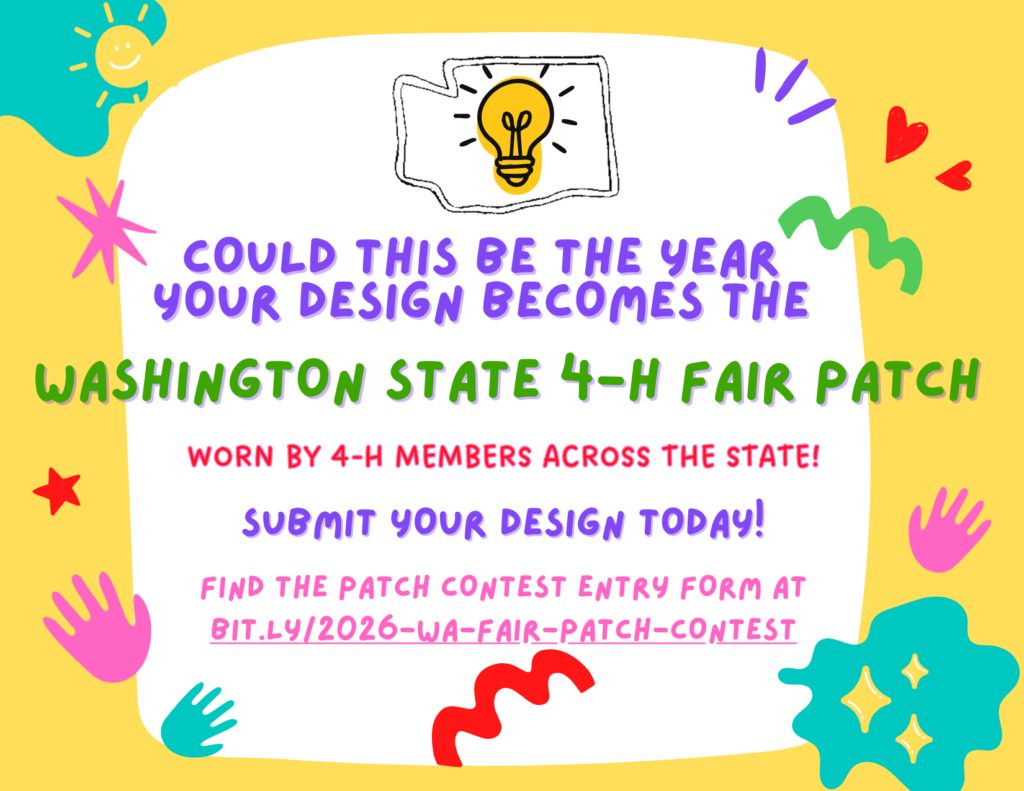 Washington - 2026 State 4-H Fair Patch Contest 🍀 The 2026 State 4-H ...