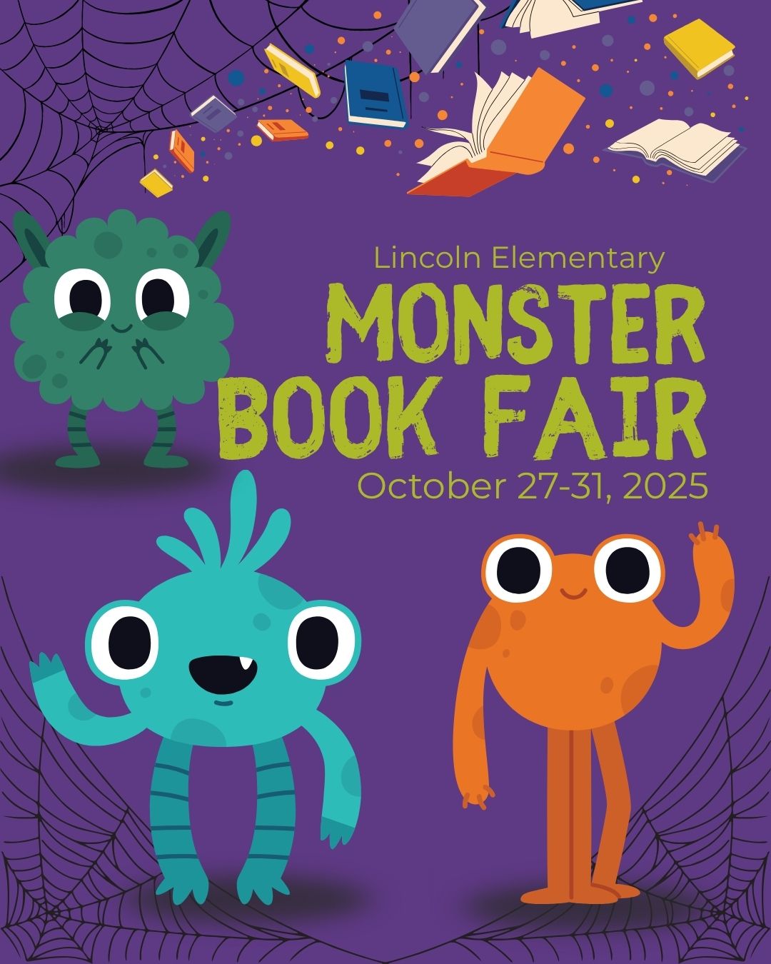 📚👾 Get ready… our Monster Book Fair... - Lincoln Elementary | Facebook