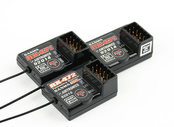 SANWA RX-472 RX-47T受信機 2個セット Sanwa/Airtronics RX-47T 2.4GHz