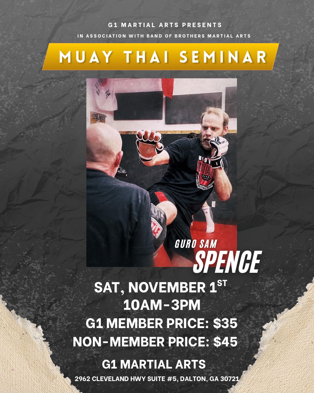 G1 - 🔥 MUAY THAI SEMINAR at G1 Martial Arts 🔥 We’re proud to host Guro ...