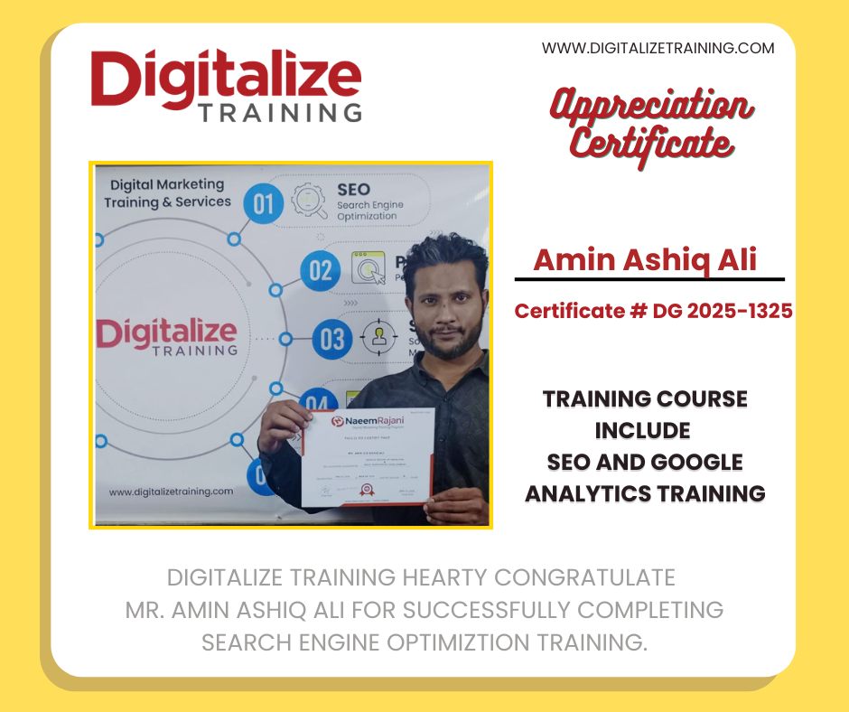 Digitalize Training | Karachi