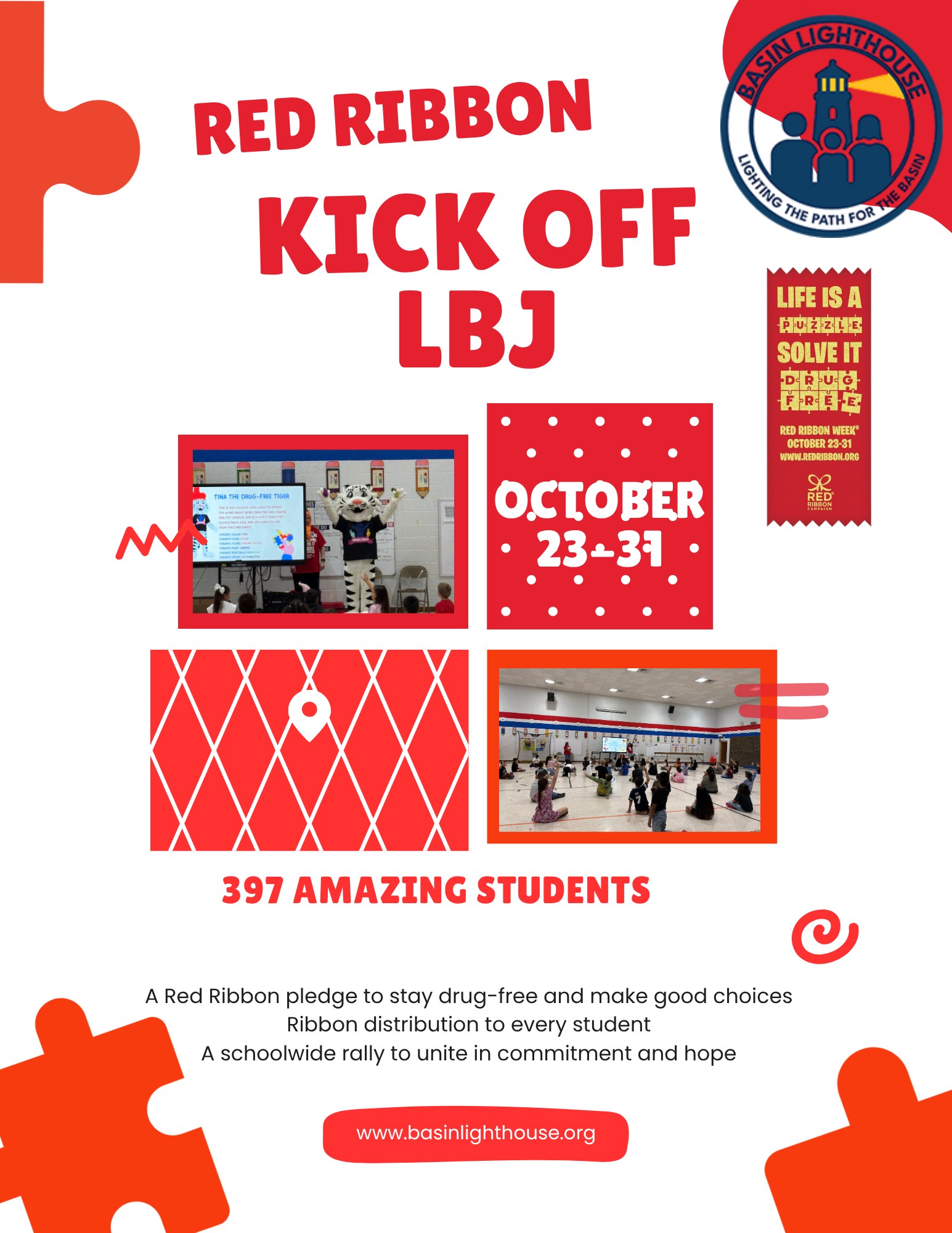 🎀 Red Ribbon Week Kicks Off Today at... - Basin Lighthouse BL | Facebook