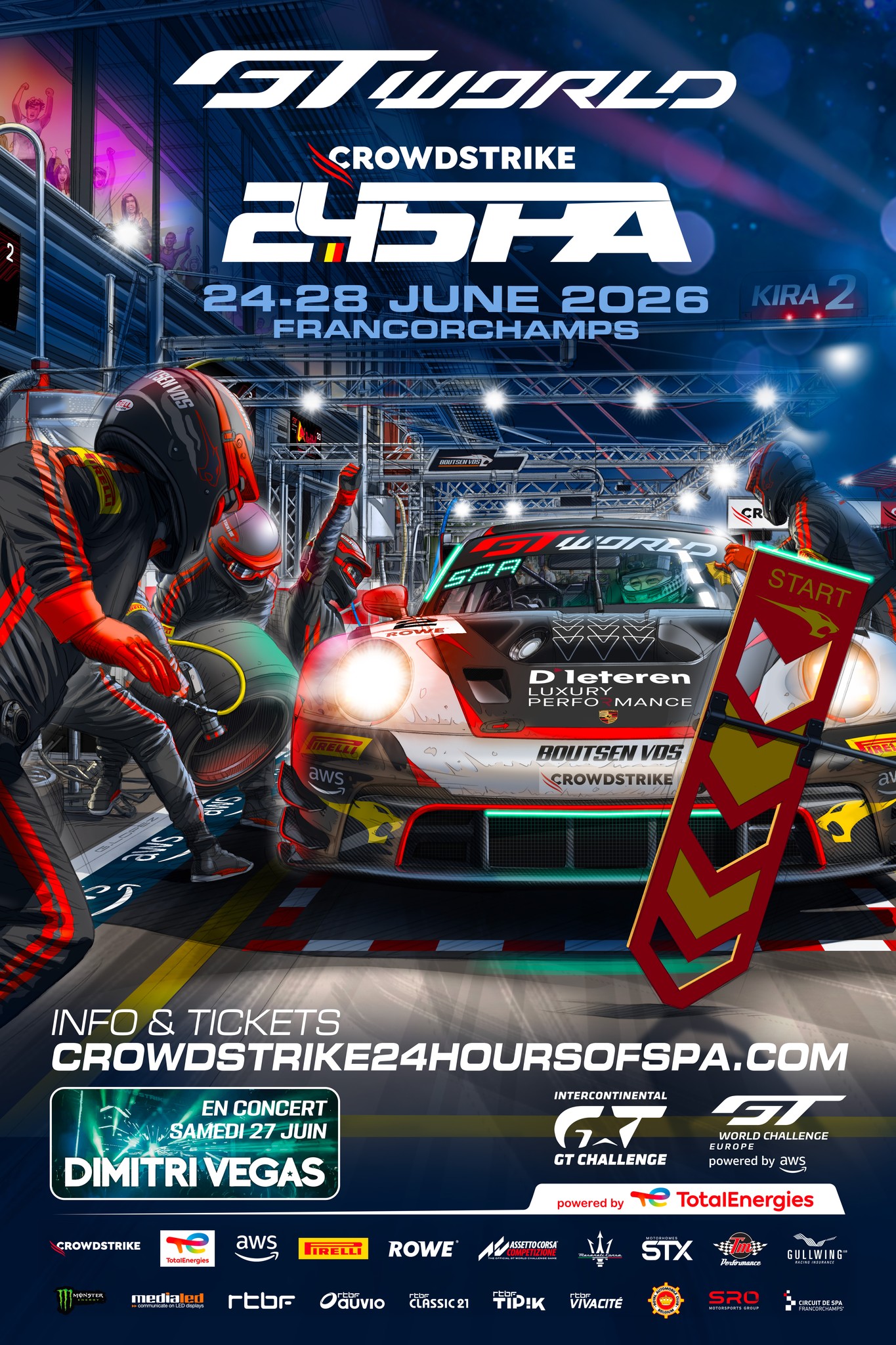 ?? Le deuxième poster collector des CrowdStrike 24 Hours of Spa 