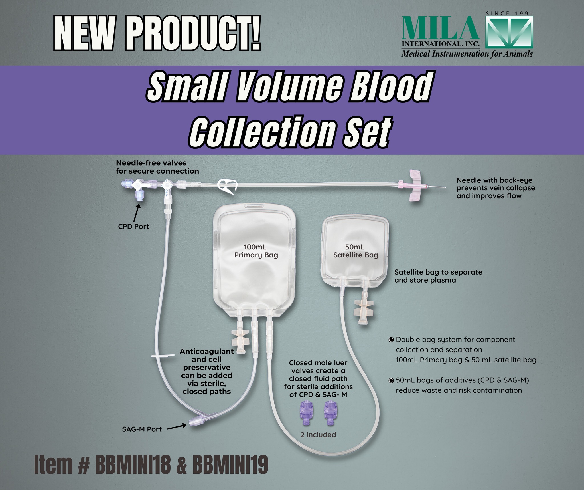 MILA - The Small Volume Blood Collection Set is one of the newest ...