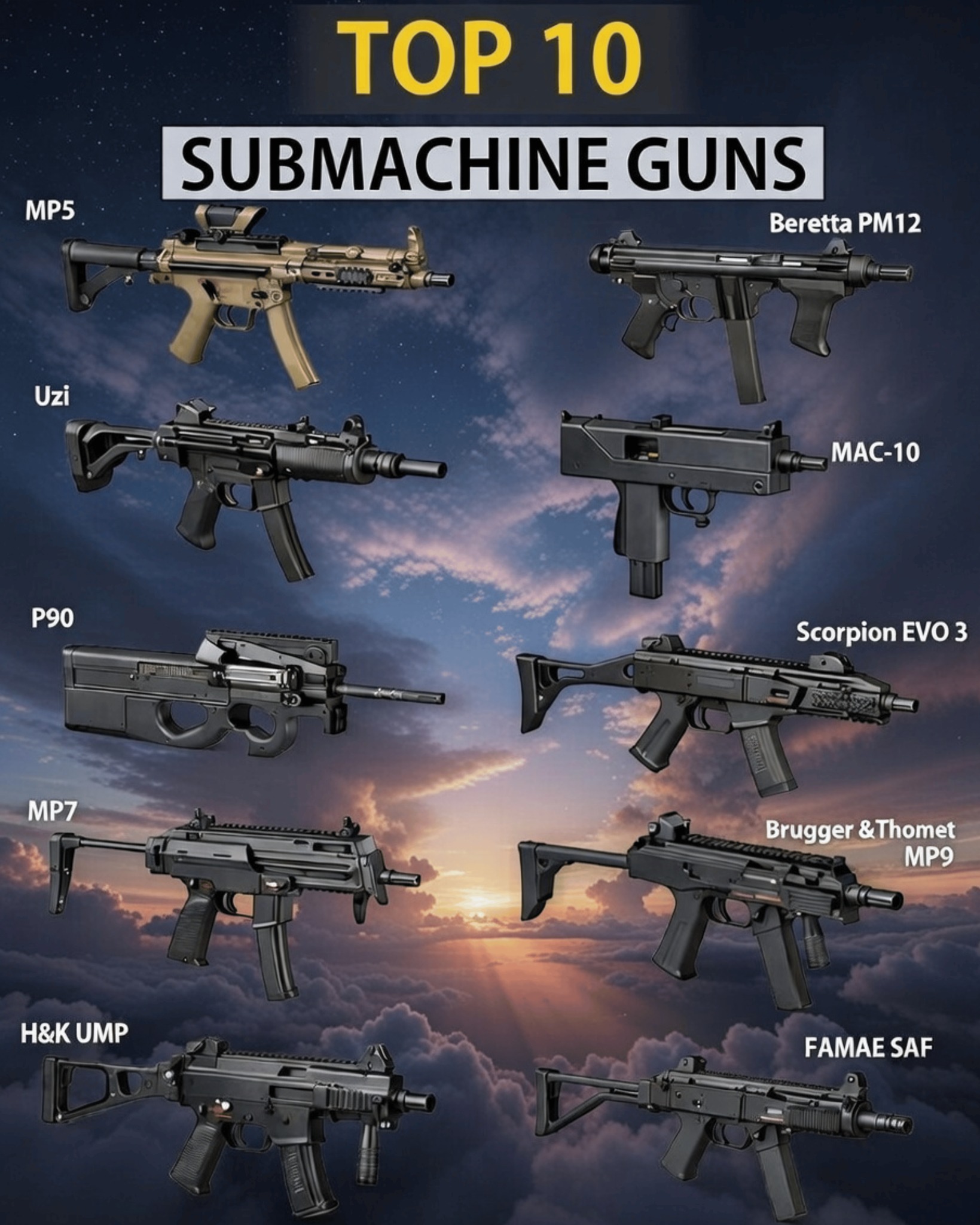 🔫🔥 World’s top submachine guns built... - Tech Army Equipment | Facebook
