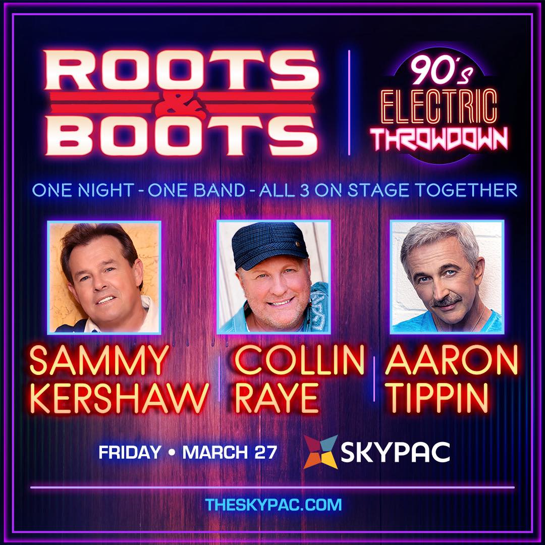 Sammy Kershaw, Collin Raye, and Aaron Tippin are bringing the