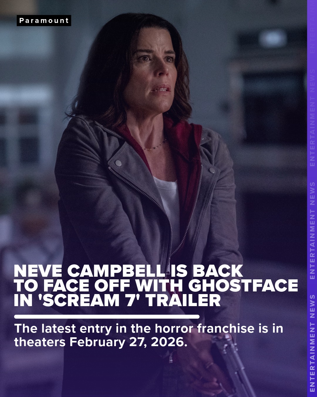 7News - SCREAM 7 😱 You can’t keep Sydney Prescott down! That’s Neve ...