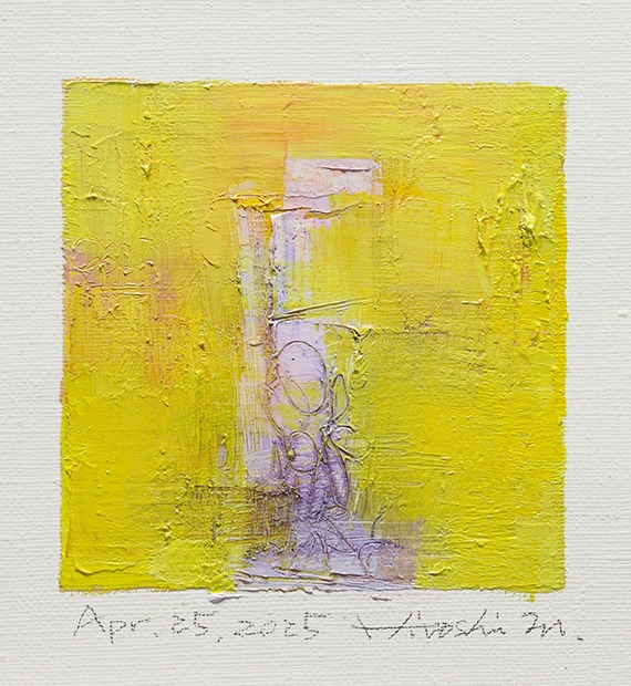 Hiroshi Matsumoto's 9x9 oil painting on canvas