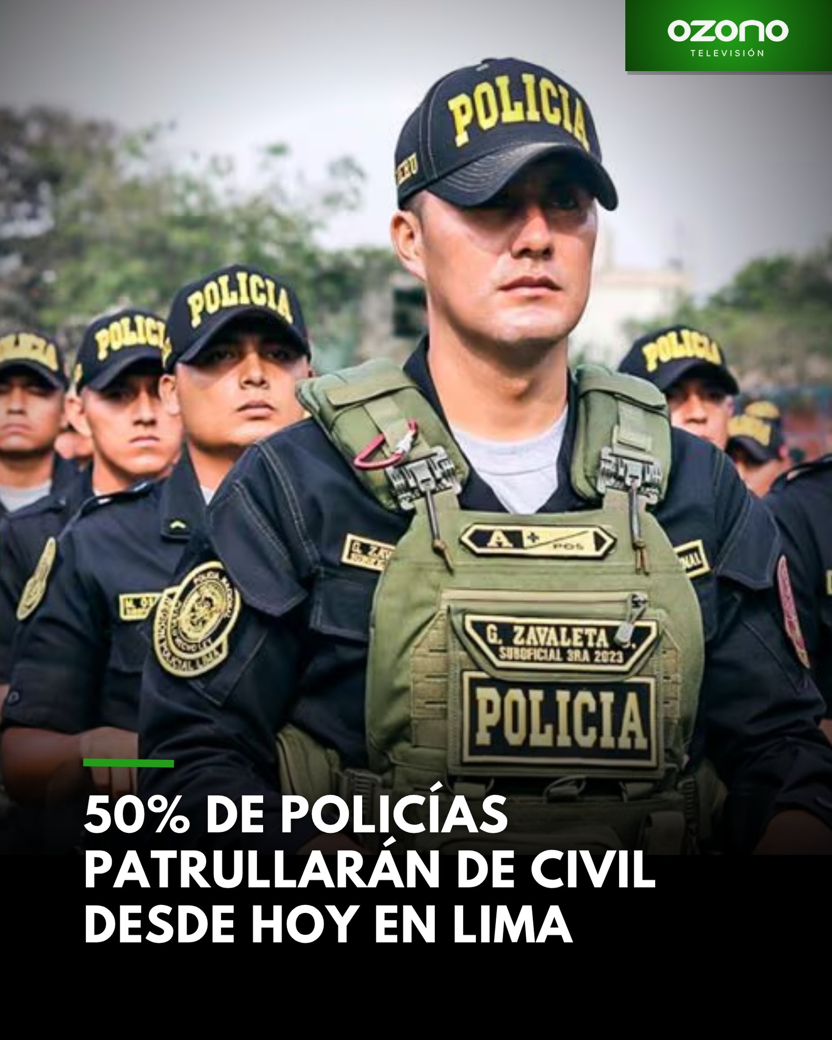 Ozono - Policías de civil tomarán zonas de alto riesgo en Lima desde ...