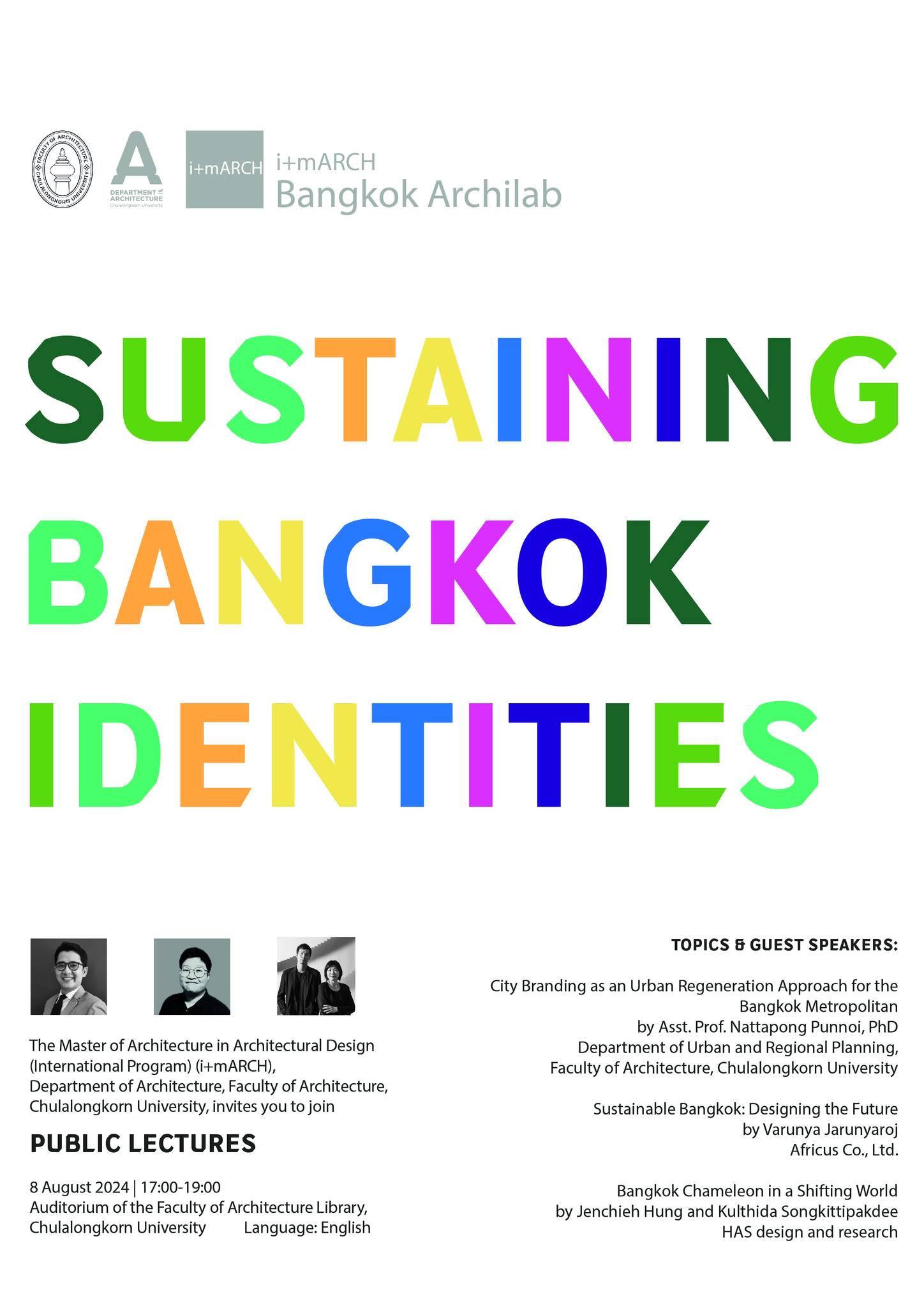 Dep - i+mARCH PUBLIC LECTURES: Sustaining Bangkok Identities The Master ...